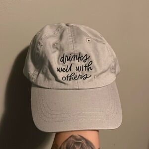 Drinks Well With Others baseball cap